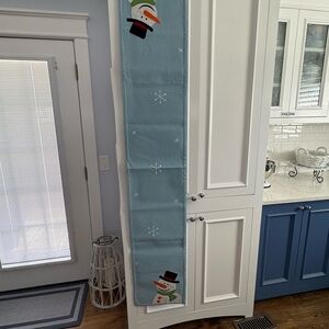 Blue Snowman Christmas Table runner